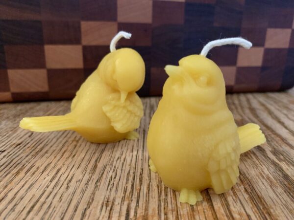 Beeswax Candle – Sparrow Votive Pair