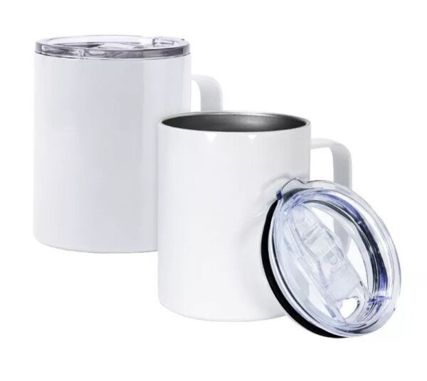 Minimalist Iowa Wildflowers Camping Mug With Closing Lid Wild and Free Stainless Steel 12oz