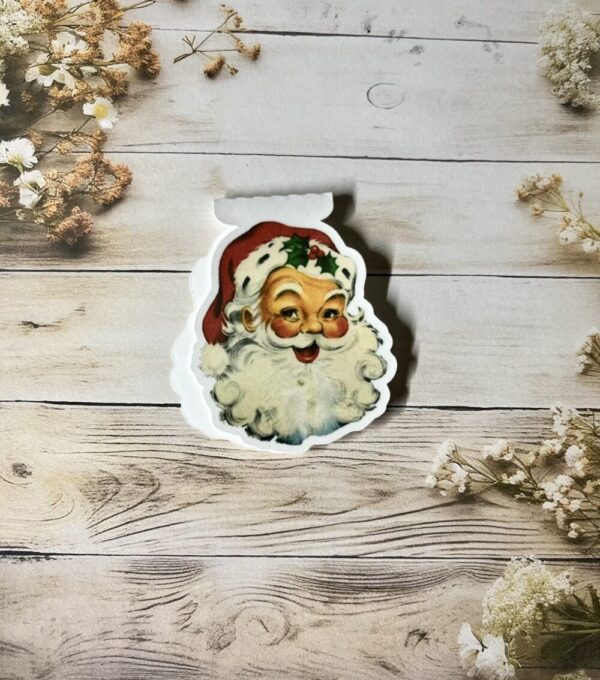 Retro Santa magnetic bookmark