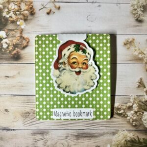 Retro Santa magnetic bookmark