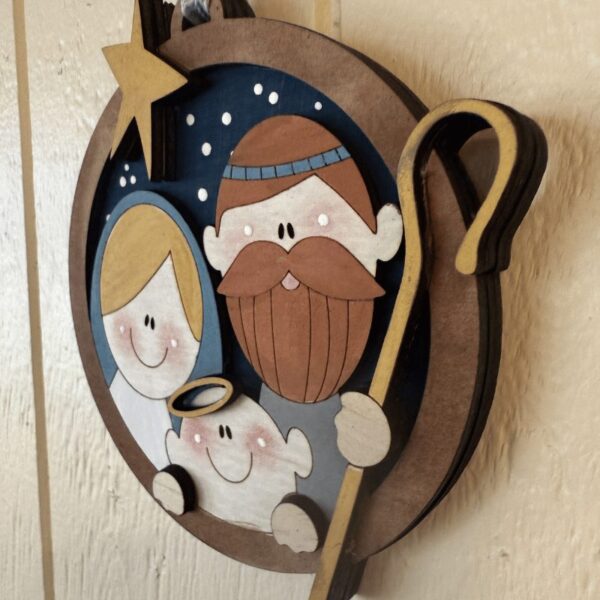 Hand Painted Nativity Ornament