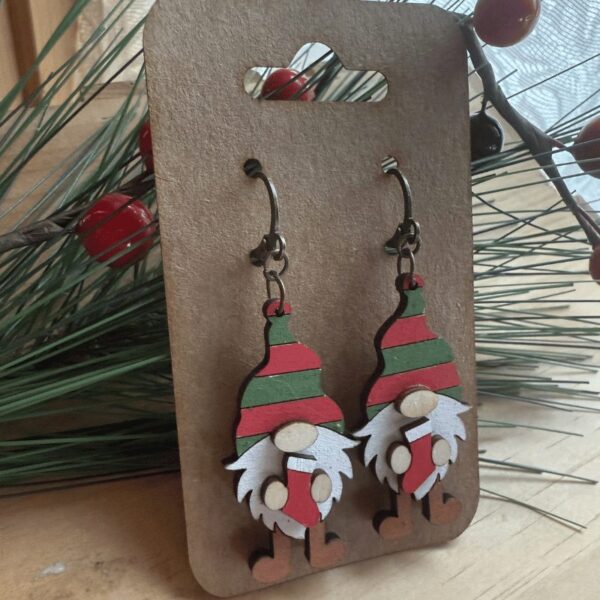 Gnome Stocking Earrings