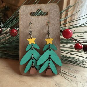 Jointed Christmas Tree Earrings