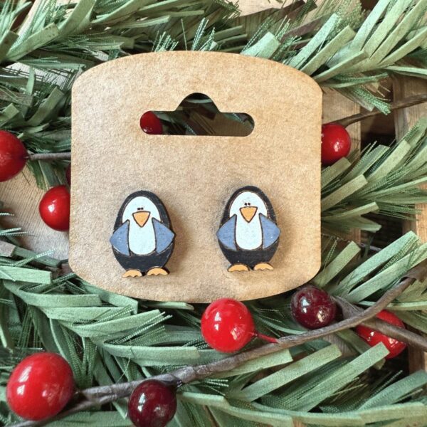 Penguin Dangle & Stud Earrings