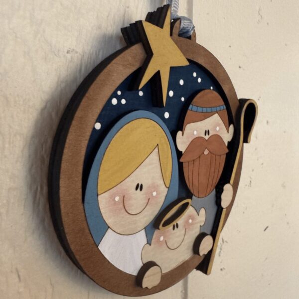 Hand Painted Nativity Ornament