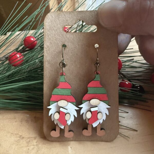 Gnome Stocking Earrings