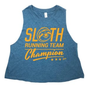 Sloth Running Team Crop Tank