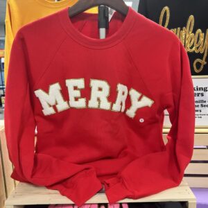 Merry Chenille Patch Sweatshirt