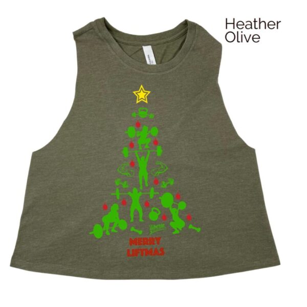 Merry Liftmas Crop Tank