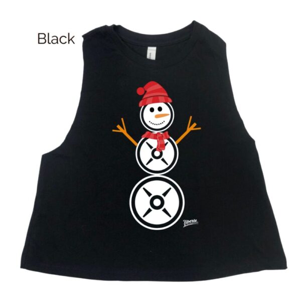 Snowman Crop Tank