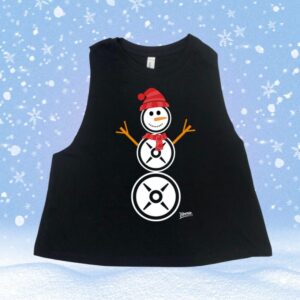 Snowman Crop Tank