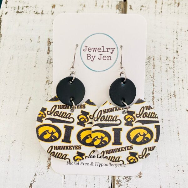 Iowa Hawkeyes Collage “Luna” Earrings