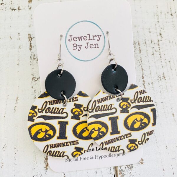 Iowa Hawkeyes Collage “Luna” Earrings