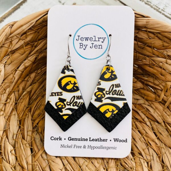 Iowa Hawkeyes Collage Double Stacked Earrings