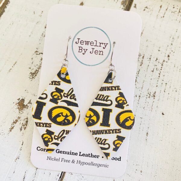 Iowa Hawkeyes Collage “Lora” Earrings