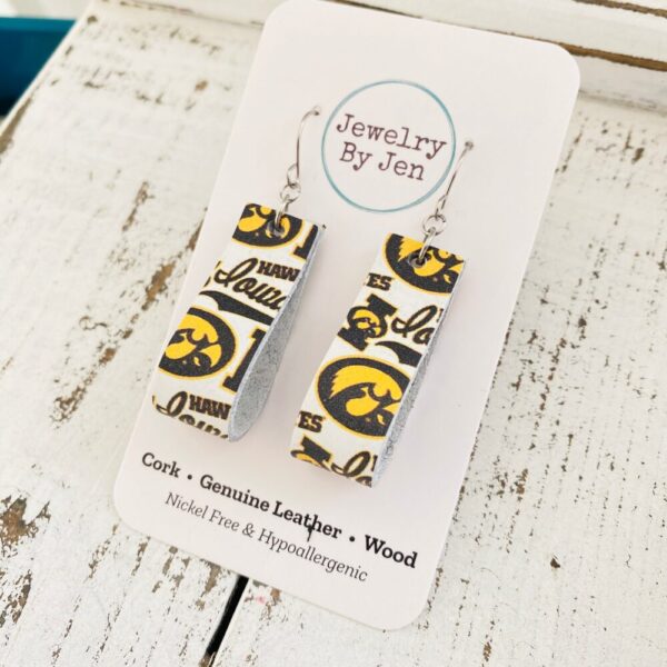 Iowa Hawkeyes Collage “Jodi” Earrings