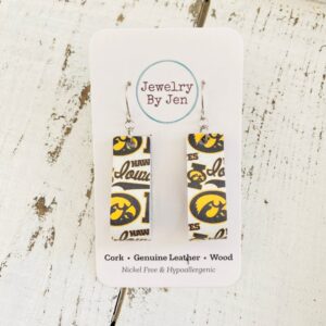 Iowa Hawkeyes Collage “Jodi” Earrings