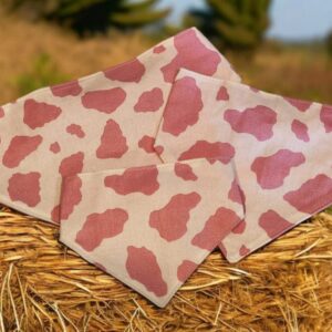 Pink Cow Bandanas