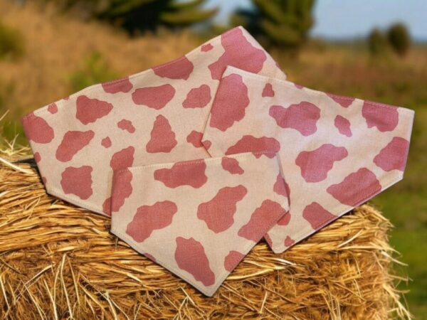 Pink Cow Bandanas