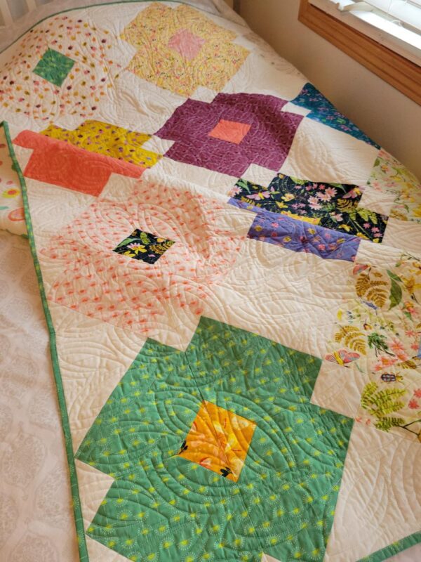 Anew Flower Tile Quilt – Twin Size