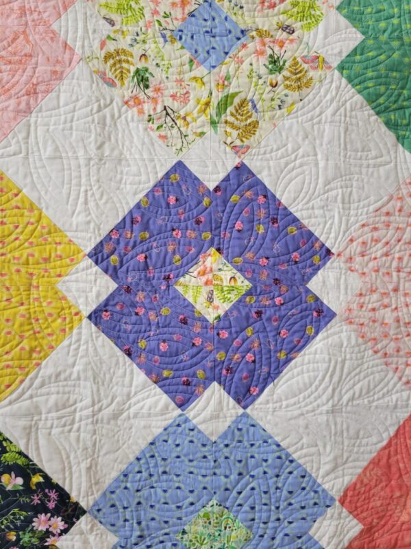 Anew Flower Tile Quilt – Twin Size