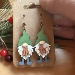 Gnome Gingerbread Earrings