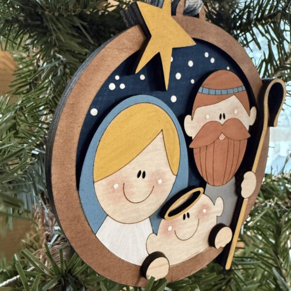 Hand Painted Nativity Ornament