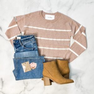 Dani Mauve Crew Neck Sweater