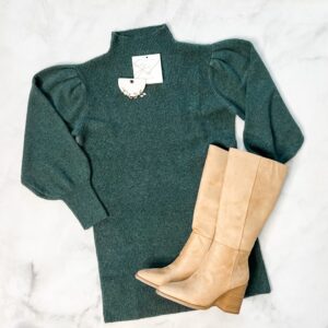 Elah Mock Neck Sweater Dress