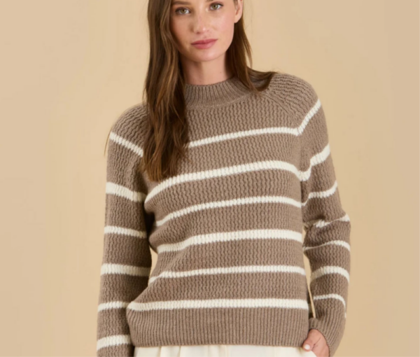 Madison Striped Knit Sweater