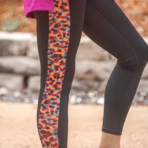 Splash Of Spots Print Legging – Black Multi