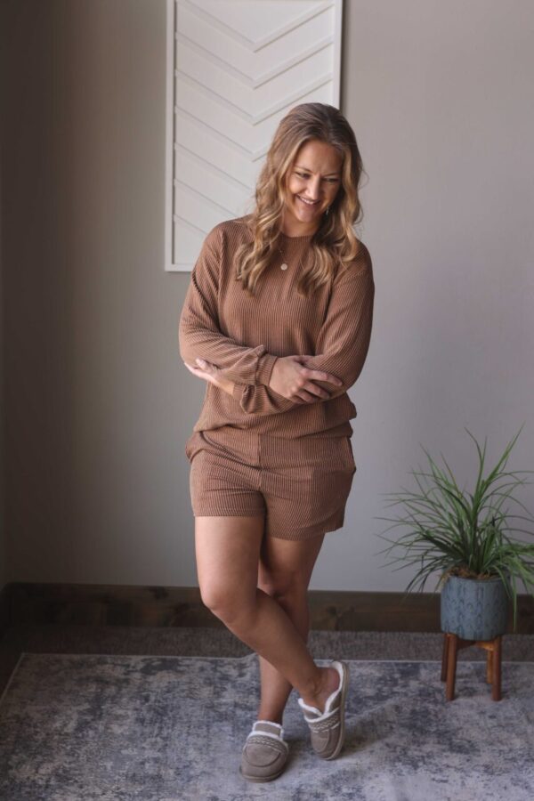 Chestnut Corded Short Set • S-2XL PLUS