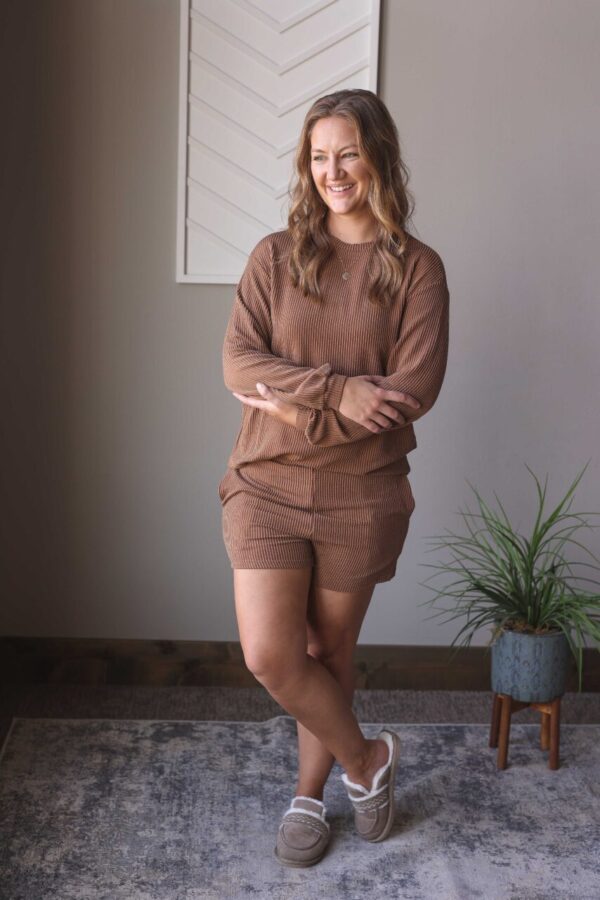 Chestnut Corded Short Set • S-2XL PLUS