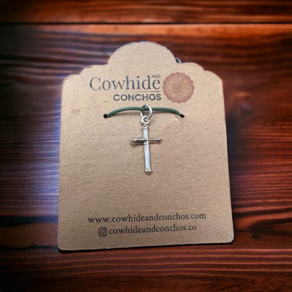 Petite Sterling Silver Cross Pendant/Charm