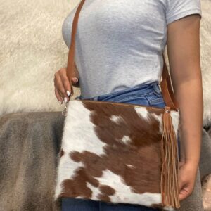 Tan Classic Cowhide Crossbody