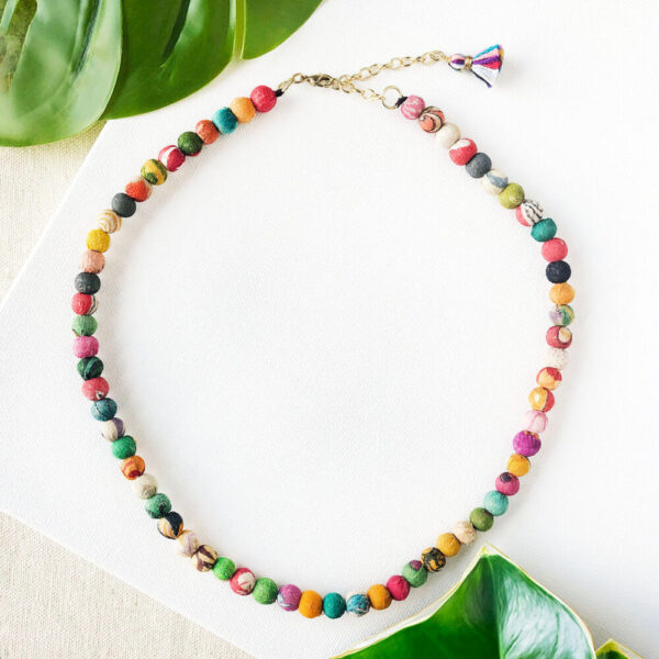 Classic Kantha Strand Necklace