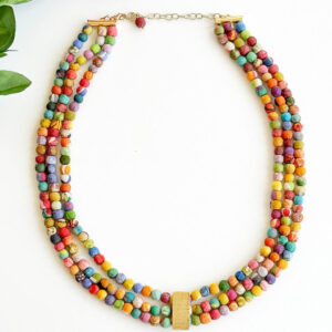 Kantha Luminous Inlay Necklace