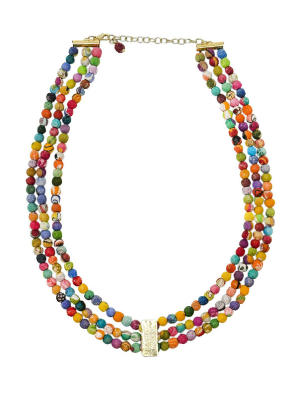 Kantha Luminous Inlay Necklace