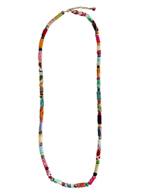 Kantha Dot Dash Necklace