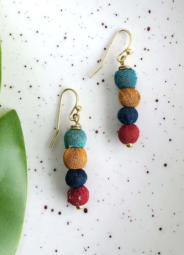 Quatre Kantha Earrings