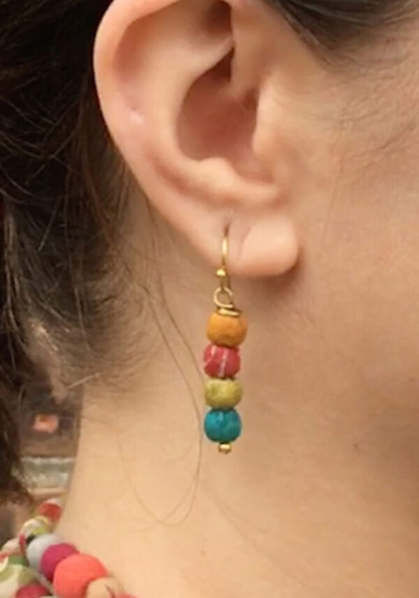 Quatre Kantha Earrings