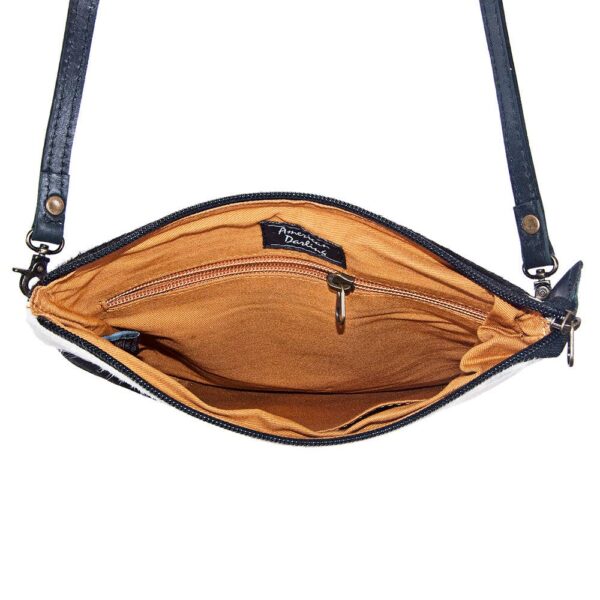 Western Genuine Hair-On Leather Crossbody Handbag