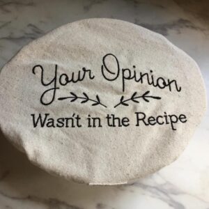 Washable Cloth Bowl Cover on 100% US Cotton – Your Opinion Wasn’t in the Recipe