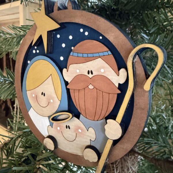 Hand Painted Nativity Ornament