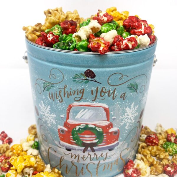 Vintage Christmas Gourmet Popcorn Tins