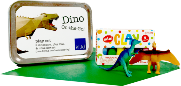 Dino On-the-Go Clay Travel Game Gift for Kids