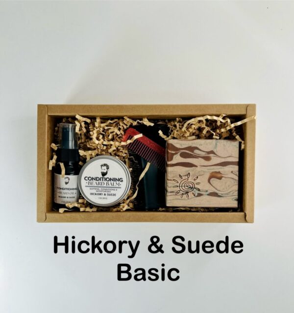 Beard Care Gift Set – Hickory & Suede