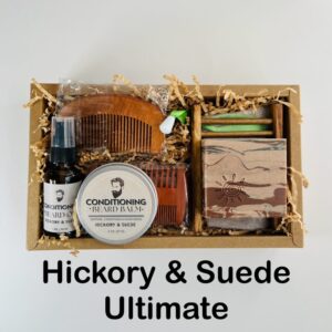 Beard Care Gift Set – Hickory & Suede