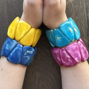 Wooden Element Tagua Nut Bracelets