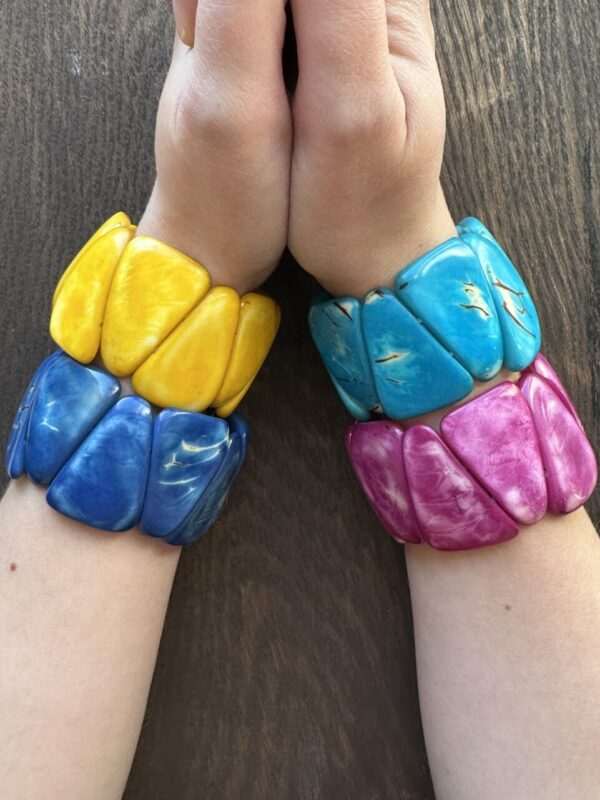 Wooden Element Tagua Nut Bracelets